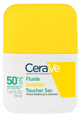 CeraVe Fluide Invisible Toucher Sec SPF50+ 50 ml