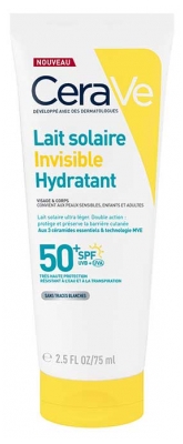 CeraVe Lait Solaire Hydratant Invisible SPF50+ 75 ml