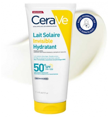 CeraVe Lait Solaire Hydratant Invisible SPF50+ 177 ml