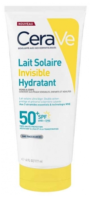 CeraVe Lait Solaire Hydratant Invisible SPF50+ 177 ml