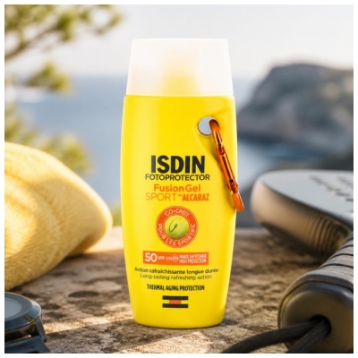 Isdin Fotoprotector Fusion Gel Solaire Sport SPF50 100 ml Edition Limitée By Alcaraz