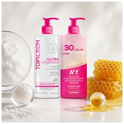 Topicrem Ultra-Hydrating Body Lotion Set om 2 x 500 ml