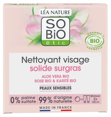 Léa Nature SO BIO étic Nettoyant Visage Solide Surgras Bio 70 g