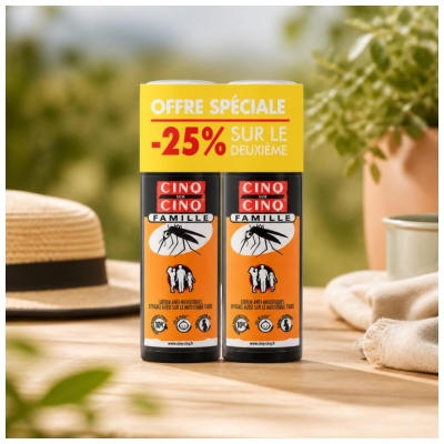 Cinq sur Cinq Famille Lotion Anti-Moustiques Lot de 2 x 100 ml