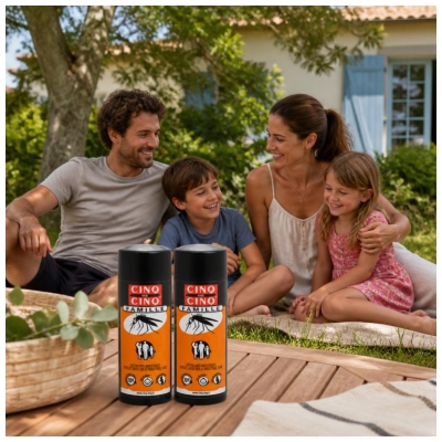 Cinq sur Cinq Famille Lotion Anti-Moustiques Lot de 2 x 100 ml