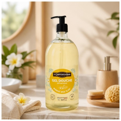 Gel de Banho Monoï das Ilhas Le Comptoir du Bain 1 L