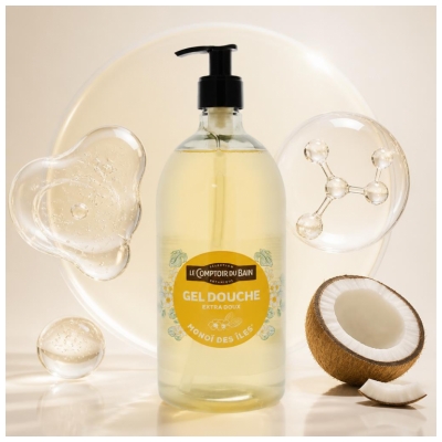 Gel de Banho Monoï das Ilhas Le Comptoir du Bain 1 L
