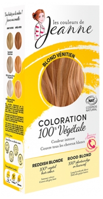 As cores de Jeanne Coloração 100% Vegetal Bio - Cor: Loira veneziana