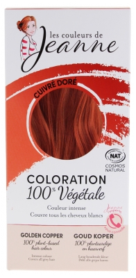 As cores de Jeanne Coloração 100% Vegetal Bio - Cor: Cobre dourado
