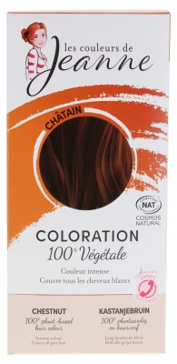 Les couleurs de Jeanne Coloration 100% Végétale Bio - Couleur : Châtain