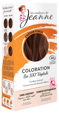 As cores de Jeanne Coloração 100% Vegetal Bio - Cor: Castanho escuro