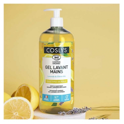 Coslys Gel de Spălat Mâini Lavandă & Lămâie Bio 1 L