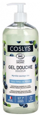 Coslys Gel de Duș Delicatețe Afine Sălbatice Bio 1 L