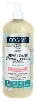 Coslys Crème Lavante Dermatologique Bio 1 L
