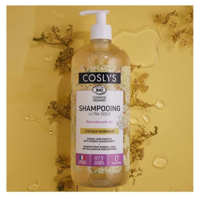 Coslys Shampoing Ultra-Doux Reines des Prés Bio 1 L