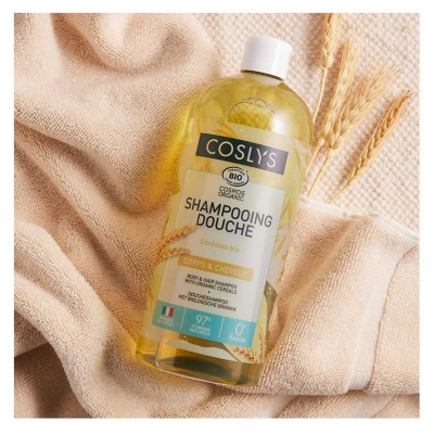 Coslys Champô e Gel de Banho Cereais Bio 1 L