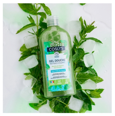 Coslys Gel de Duș Răcoritor Mentă & Cânepă Bio 250 ml