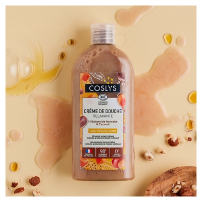 Coslys Relaxační sprchový krém Karamel & Kaštan Bio 250 ml