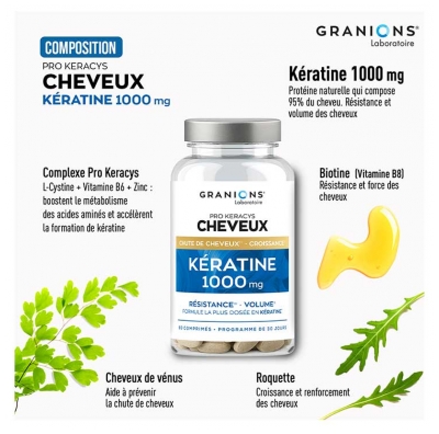Granions Pro Keracys Kératine 1000 mg 90 Comprimés