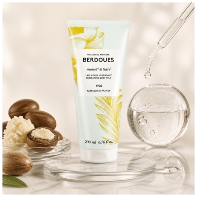 Berdoues Feuchtigkeitsspendende Körperlotion Monoï und Tiaré 200 ml
