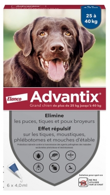Advantix Cane Grande da 25 a 40 kg 6 Pipette