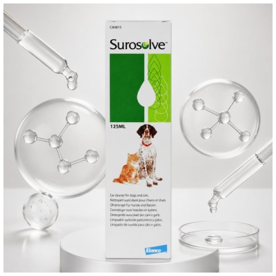 Surosolve Ausu Tīrīšanas Līdzeklis Suņiem un Kaķiem 125 ml
