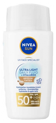 Nivea Sun Líquido Solar con Color SPF50+ 40 ml Especialista Facial UV - Tinte: Medium