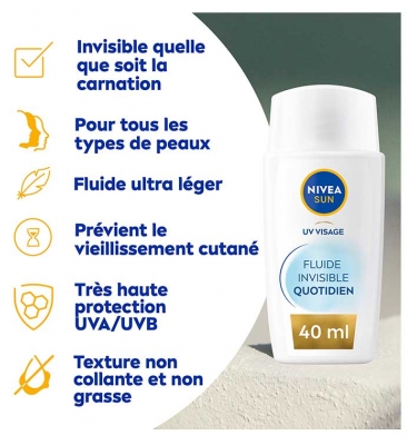 Nivea Sun UV Face Specialist Fluide Solaire Teinté SPF50+ 40 ml