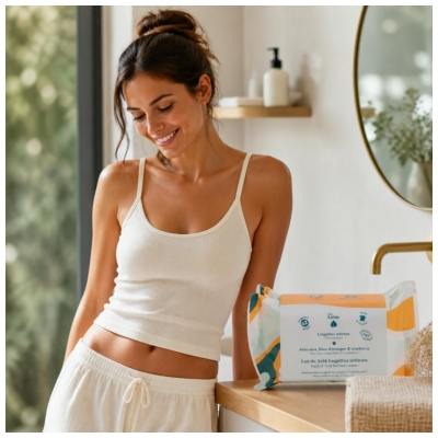 My Lubie Lingettes Intimes Lot de 3 x 14 Lingettes