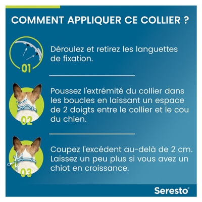 Seresto Collier Antiparasitaire Grands Chiens plus de 8 kg