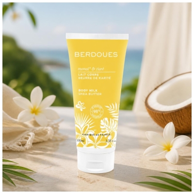 Berdoues Lait Corps Beurre de Karité Monoï et Tiaré 100 ml