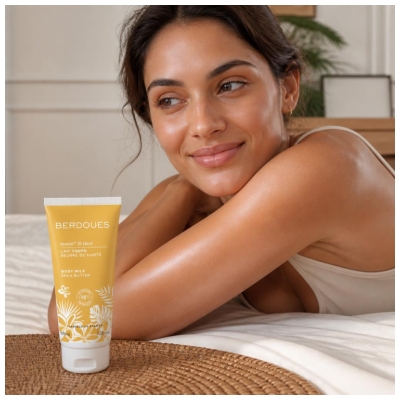 Berdoues Lait Corps Beurre de Karité Monoï et Tiaré 100 ml