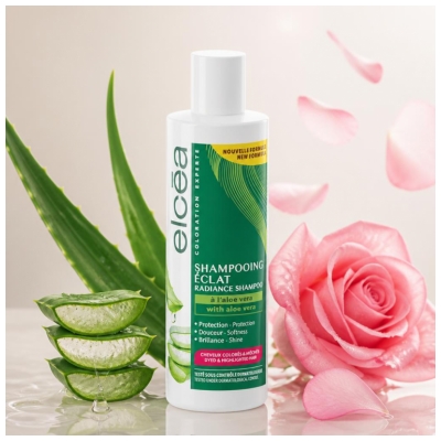 Elcéa Shampoing Éclat Cheveux Colorés et Méchés 250 ml