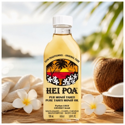 Hei Poa Pur Monoï Tahiti Parfum Coco 100 ml