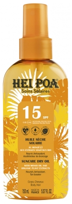 Hei Poa Sausā Sauļošanās Eļļa SPF15 150 ml