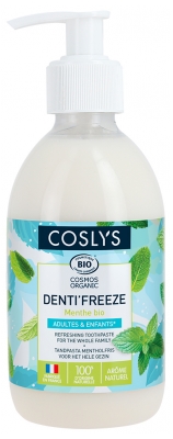 Coslys Creme Dental Denti'Freeze Menthe Bio 350 g