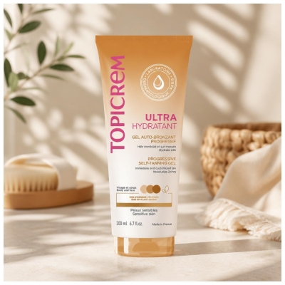 Topicrem Ultra Hydratant Gel Autobronzant Progressif 200 ml