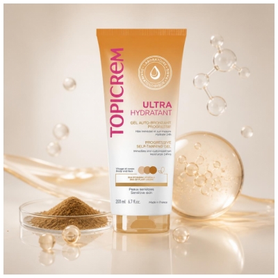 Topicrem Ultra vlažilni progresivni gel za samoporjavitev 200 ml