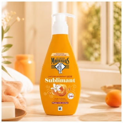 Le Petit Marseillais Nawilżające mleczko do ciała rozświetlające do skóry bardzo suchej 250 ml