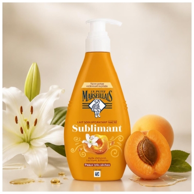 Le Petit Marseillais Nawilżające mleczko do ciała rozświetlające do skóry bardzo suchej 250 ml