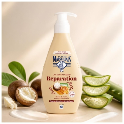 Le Petit Marseillais Nawilżające Mleczko Regenerujące do Skóry Zniszczonej i Wysuszonej 250 ml