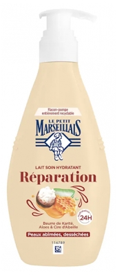 Le Petit Marseillais Lait Soin Hydratant Réparation Peaux Abîmées Desséchées 250 ml