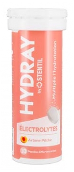 Stentil HYDRAY Électrolytes Solution d'Hydratation 10 Pastilles Effervescentes