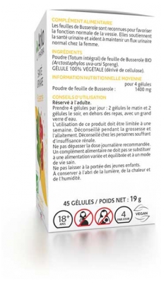 Arkopharma Arkogélules Busserole Bio 45 Gélules