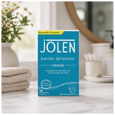 Jolen Strisce per la Depilazione del Viso 16 Strisce