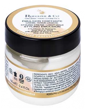 Rodolphe & Co Emulsie de Coafare Cremă Fixare Ușoară Bio 100 ml