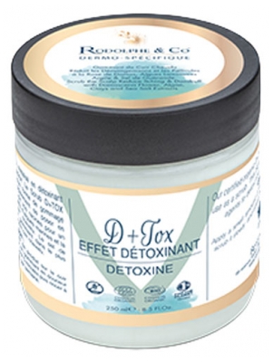 Rodolphe & Co D+Tox Gommant Cuir Chevelu Dermo- Spécifique Bio 250 ml