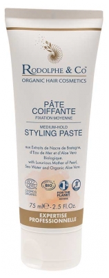 Rodolphe & Co Pâte Coiffante Fixation Moyenne Bio 75 ml