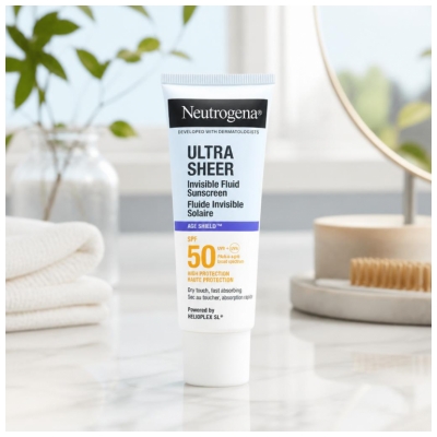 Neutrogena Ultra Sheer Invisible Fluid Age Shield SPF50 50 ml