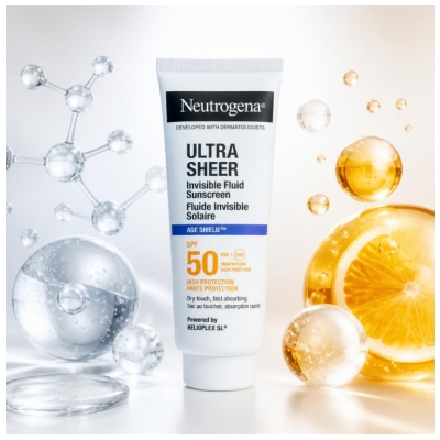 Neutrogena Ultra Sheer Invisible Fluid Age Shield SPF50 50 ml